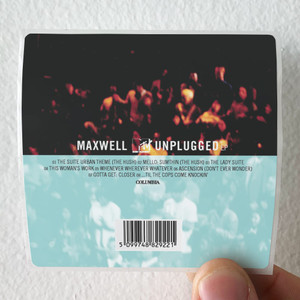 Maxwell Mtv Unplugged Album Cover Sticker Maxwell Mtv Unplugged Album Cover Sticker