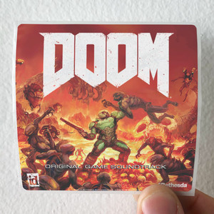 Mick Gordon Doom Album Cover Sticker Mick Gordon Doom Album Cover Sticker