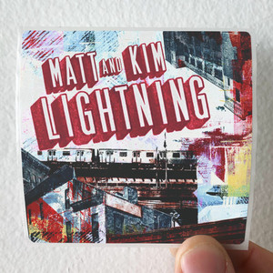 Matt and Kim Lightning Album Cover Sticker