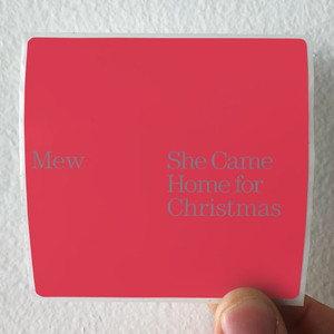 Mew She Came Home For Christmas Album Cover Sticker Mew She Came Home For Christmas Album Cover Sticker