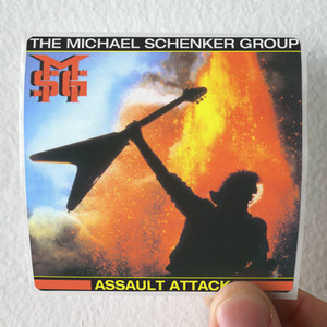 Michael Schenker Group Assault Attack Album Cover Sticker Michael Schenker Group Assault Attack Album Cover Sticker
