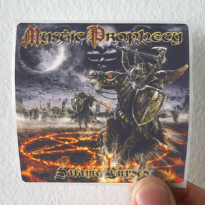 Mystic Prophecy Satanic Curses Album Cover Sticker Mystic Prophecy Satanic Curses Album Cover Sticker