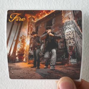 Moonshine Bandits Fire Album Cover Sticker