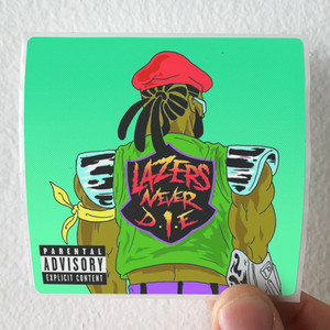 Major Lazer Lazers Never Die Album Cover Sticker