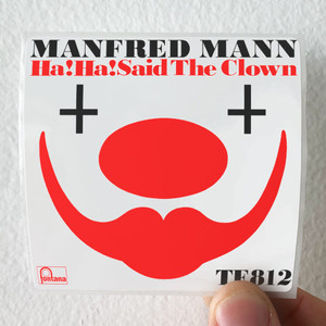 Manfred Mann Ha Ha Said The Clown Album Cover Sticker Manfred Mann Ha Ha Said The Clown Album Cover Sticker