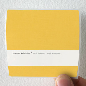 Nils Frahm Music For Lovers Music Versus Time Album Cover Sticker Nils Frahm Music For Lovers Music Versus Time Album Cover Sticker
