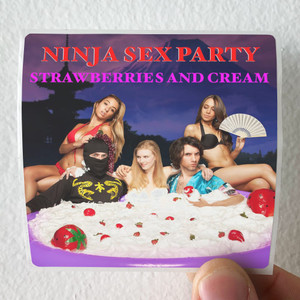 Ninja Sex Party Strawberries And Cream Album Cover Sticker