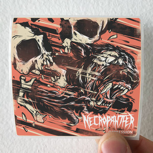 Necropanther Oppression Album Cover Sticker