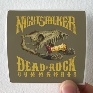 Nightstalker Dead Rock Commandos Album Cover Sticker