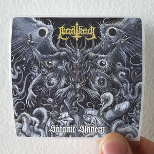 Necrowretch Satanic Slavery Album Cover Sticker