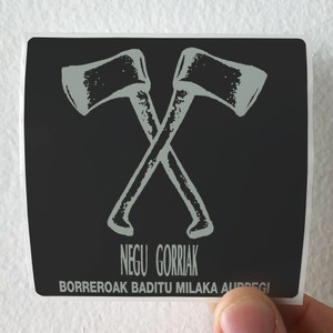 Negu Gorriak Borreroak Baditu Milaka Aurpegi Album Cover Sticker Negu Gorriak Borreroak Baditu Milaka Aurpegi Album Cover Sticker
