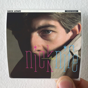 Nick Lowe Nick The Knife Album Cover Sticker