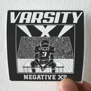 Negative XP Varsity Album Cover Sticker