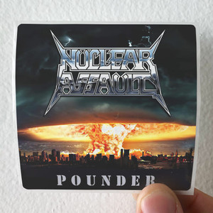 Nuclear Assault Pounder Album Cover Sticker Nuclear Assault Pounder Album Cover Sticker