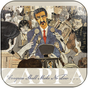 Frank Zappa Congress Shall Make No Law Album Cover Sticker Frank Zappa Congress Shall Make No Law Album Cover Sticker