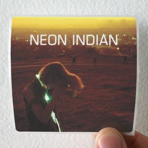 Neon Indian Era Extraa Album Cover Sticker