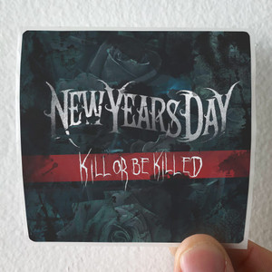 New Years Day Kill Or Be Killed Album Cover Sticker New Years Day Kill Or Be Killed Album Cover Sticker