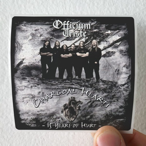 Officium Triste Charcoal Hearts 15 Years Of Hurt Album Cover Sticker Officium Triste Charcoal Hearts 15 Years Of Hurt Album Cover Sticker