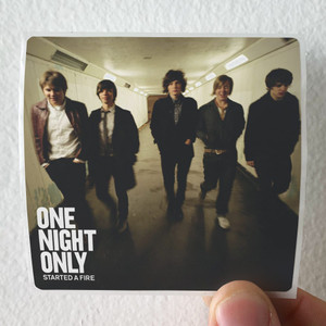 One Night Only Started A Fire Album Cover Sticker One Night Only Started A Fire Album Cover Sticker