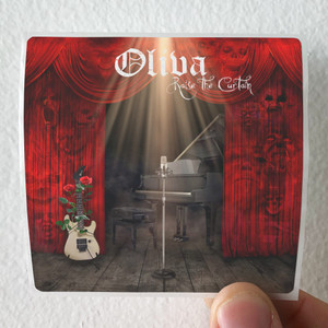 Oliva Raise The Curtain Album Cover Sticker