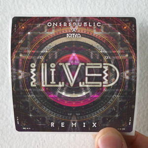 OneRepublic I Lived Arty Remix Album Cover Sticker OneRepublic I Lived Arty Remix Album Cover Sticker