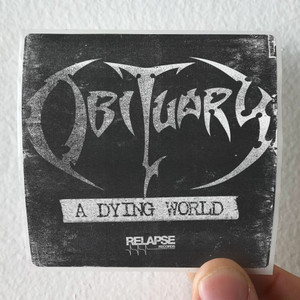 Obituary A Dying World Album Cover Sticker