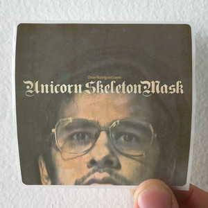Omar Rodriguez-Lopez Unicorn Skeleton Mask Album Cover Sticker Omar Rodriguez-Lopez Unicorn Skeleton Mask Album Cover Sticker