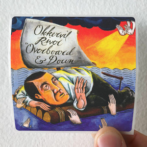 Okkervil River Overboard Down Album Cover Sticker Okkervil River Overboard Down Album Cover Sticker