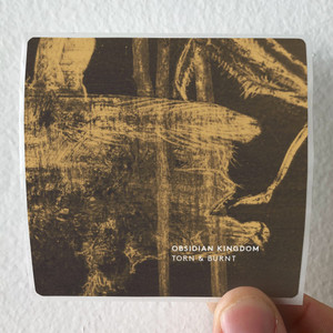 Obsidian Kingdom Torn Burnt Album Cover Sticker