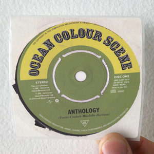 Ocean Colour Scene Anthology Album Cover Sticker Ocean Colour Scene Anthology Album Cover Sticker