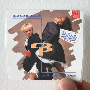 Pepsi and Shirlie Heartache Album Cover Sticker Pepsi and Shirlie Heartache Album Cover Sticker