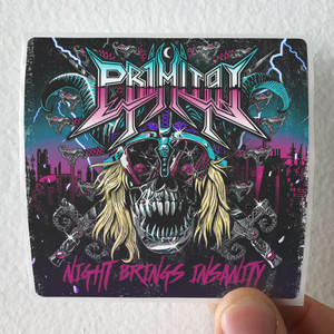 Primitai Night Brings Insanity Album Cover Sticker