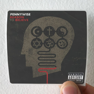 Pennywise Reason To Believe Album Cover Sticker Pennywise Reason To Believe Album Cover Sticker