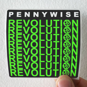 Pennywise Revolution Album Cover Sticker Pennywise Revolution Album Cover Sticker