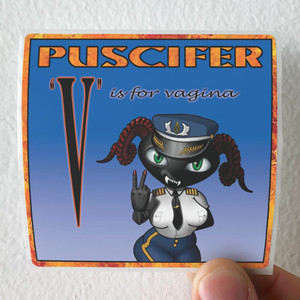 Puscifer V Is For Vagina Album Cover Sticker Puscifer V Is For Vagina Album Cover Sticker