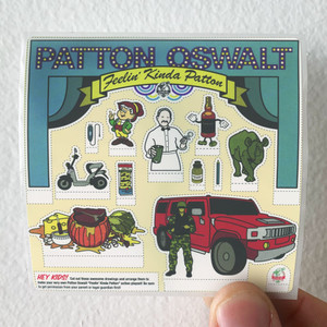 Patton Oswalt Feelin Kinda Patton Album Cover Sticker