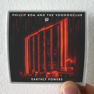 Phillip Boa and The Voodooclub Earthly Powers 5 Album Cover Sticker