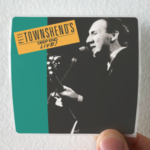 Pete Townshend Deep End Live Album Cover Sticker Pete Townshend Deep End Live Album Cover Sticker