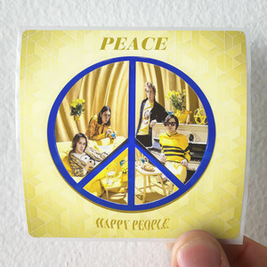 Peace Happy People Album Cover Sticker Peace Happy People Album Cover Sticker
