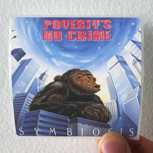 Povertys No Crime Symbiosis Album Cover Sticker