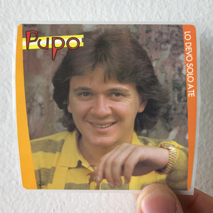 Pupo Lo Devo Solo A Te Album Cover Sticker Pupo Lo Devo Solo A Te Album Cover Sticker