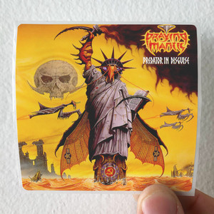 Praying Mantis Predator In Disguise Album Cover Sticker Praying Mantis Predator In Disguise Album Cover Sticker
