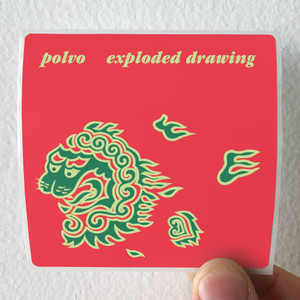 Polvo Exploded Drawing Album Cover Sticker Polvo Exploded Drawing Album Cover Sticker