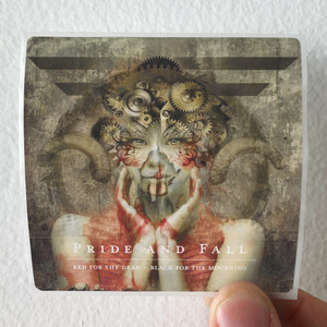 Pride and Fall Red For The Dead Black For The Mourning Album Cover Sticker