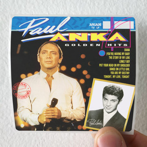 Paul Anka Paul Anka Golden Hits Album Cover Sticker Paul Anka Paul Anka Golden Hits Album Cover Sticker