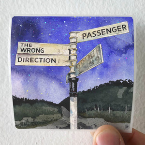 Passenger The Wrong Direction Album Cover Sticker