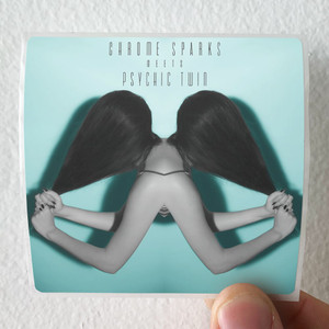 Psychic Twin Chrome Sparks Meets Psychic Twin Album Cover Sticker Psychic Twin Chrome Sparks Meets Psychic Twin Album Cover Sticker