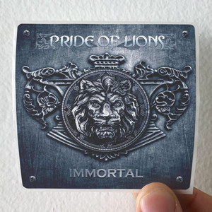 Pride of Lions Immortal Album Cover T-Shirt Black
