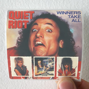 Quiet Riot Winners Take All Album Cover Sticker Quiet Riot Winners Take All Album Cover Sticker