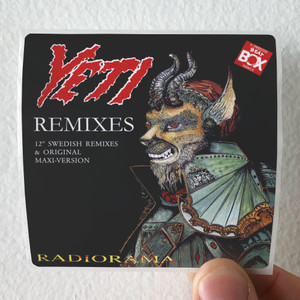 Radiorama Swedish Remixes Album Cover Sticker Radiorama Swedish Remixes Album Cover Sticker